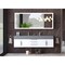 Castello Usa Nile 72" Wall Mounted  White Vanity With Gray Top And Brushed Nickel Handles CB-MC-72W-BN-2053-GR - alternate 7